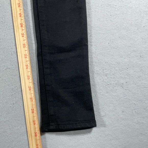 Paige Jeans Womens Verdugo‎ Ankle Skinny size 27 x 30 Black Denim Stretch - Picture 3 of 12